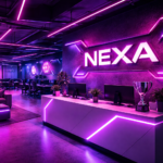 Bureau futuriste d'esport NEXA
